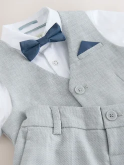 Baker by Ted Baker Gris - Ensemble chemise, gilet et short Sale