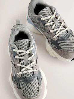 Next Gris - Baskets à lacets New