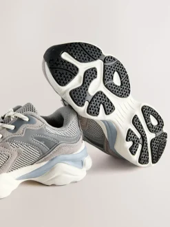 Next Gris - Baskets à lacets New