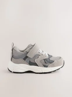 Next Gris - Baskets à lacets élastiques à fermeture tactile Hot