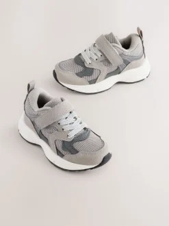 Next Gris - Baskets à lacets élastiques à fermeture tactile Hot