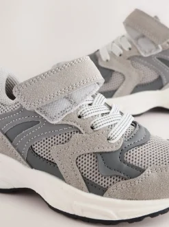 Next Gris - Baskets à lacets élastiques à fermeture tactile Hot
