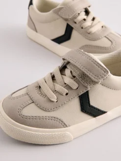 Next - Baskets à lacets élastiques à fermeture tactile Gris Clearance