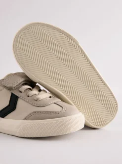 Next - Baskets à lacets élastiques à fermeture tactile Gris Clearance