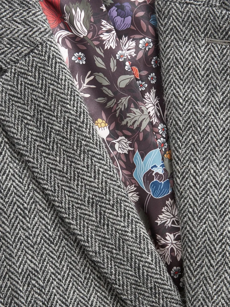 Next Gris - Blazer Signature Harris en tweed britannique en laine Outlet