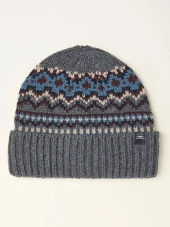 Fat Face Gris - Bonnet FatFace Fairisle Hot