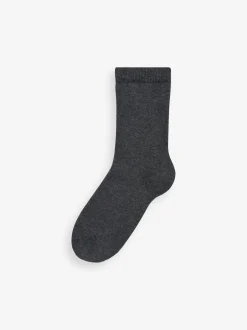 Next Gris - Chaussettes chaudes et thermiques en coton riche 5 Pack Clearance