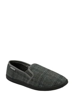 Dunlop Gris - Chaussons Homme à double gousset Clearance