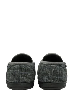Dunlop Gris - Chaussons Homme à double gousset Clearance