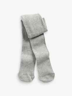Next Gris - Collant simple côte pour bébé (0-18mois) Discount