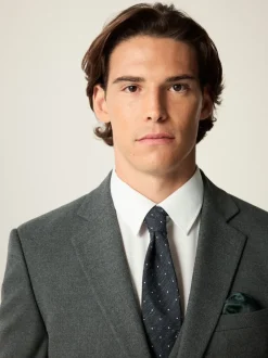 Next Gris - Coupe ajustée Flannel Costume Veste Outlet