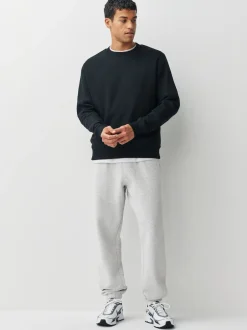 Next Gris - Coupe ample - Pantalon de Joggings en coupe ajustée à dos brosse Clearance