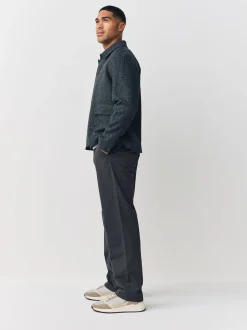 Next - Coupe ample - Pantalon chino stretch Gris Sale