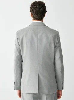 Next Gris - - Veste de costume texturée Coupe sur mesure Sale