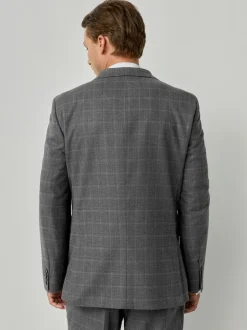 Next Gris - Coupe sur mesure Check Flannel Suit Veste Best