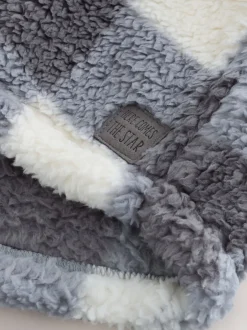 Next Gris à damier - Borg Polaire Shacket (3mths-7yrs) Sale