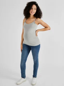 Jojo Maman Bébé Gris - Débardeur de maternité et d’allaitement Clearance