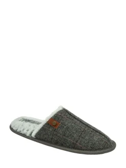 Dunlop Gris - Chaussons mules homme à bout fermé Clearance