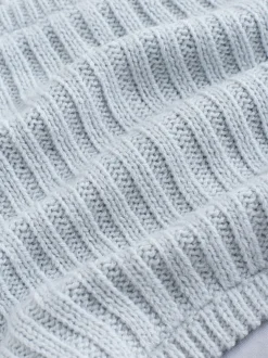 Next Gris - Ensemble Bonnets et snood à pompon 2 Pieces (1-16ans) Clearance