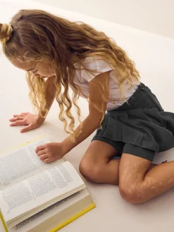 Next Gris - Ensemble cycle court et jupe plissée (3-17ans) Sale