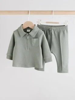 Next Gris - Ensemble polo et legging bébé (0mois-2ans) Sale