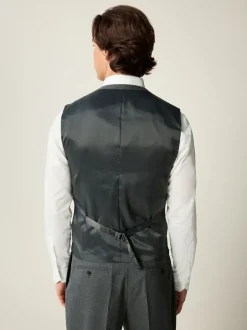 Next Gris - Gilet de costume en flanelle Clearance