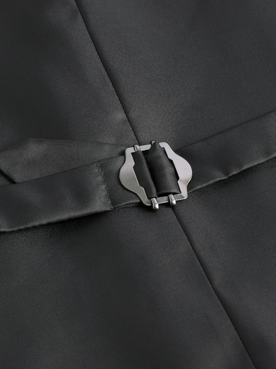 Next Gris - Gilet de costume en flanelle de laine et cachemire mélangés Signature Zignone Outlet