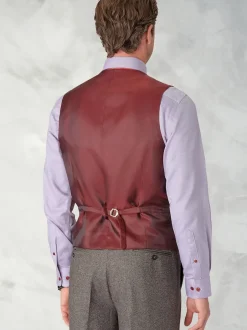 Brook Taverner Gris - Gilet de costume en laine Donegal Discount