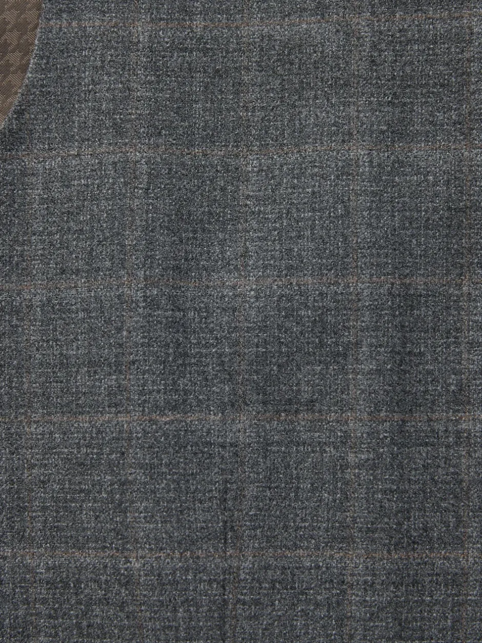 Next Gris - Gilet de costume habillé en flanelle à carreaux Best