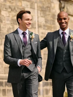 Skopes Gris - Gilet de costume texturé Fox Best