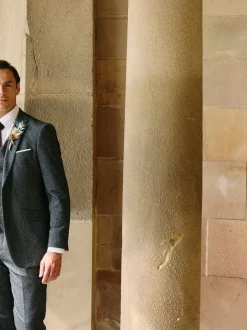 Skopes Gris - Gilet de costume texturé Fox Best