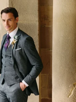 Skopes Gris - Gilet de costume texturé Fox Best