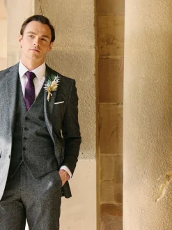 Skopes Gris - Gilet de costume texturé Fox Best