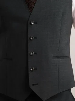 Reiss Gris - Gilet Promise habillé en laine Blend New