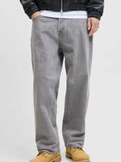 JACK & JONES Gris - Alex Ample Fit Jeans