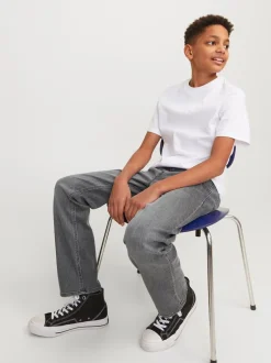 JACK & JONES JUNIOR Gris - Jean Clark gris coupe classique Best