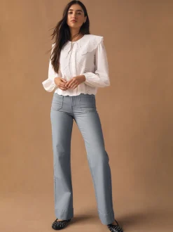 Next Gris - Jean ample à poches plaquées Hot