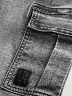 Next Gris - Jean cargo à taille élastique (3-16ans) Outlet