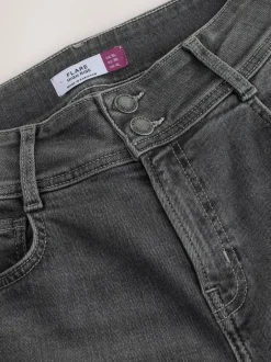 Next Gris - Jean évasé extensible à taille haute Clearance