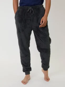 Loungeable Gris - Joggers en sherpa Outlet