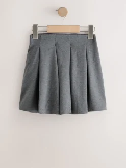 Next Gris - Jupe d’école plissée extensible en jersey (3-17ans) Clearance