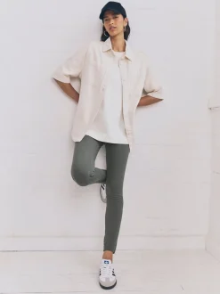 Next - Leggings longs en denim de jersey Gris Online