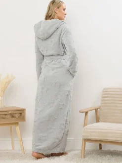 Long Tall Sally Gris - Robe à capuche Maxi
