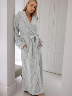 Long Tall Sally Gris - Robe à capuche Maxi