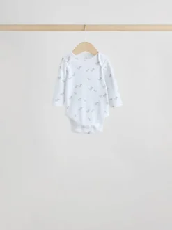 Next Gris - Lot de 5 bodys bébé à manches longues