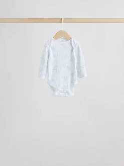 Next Gris - Lot de 5 bodys bébé à manches longues