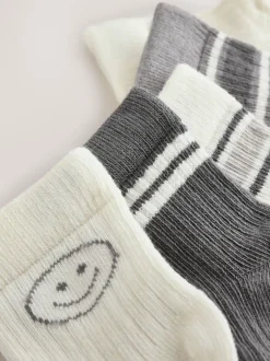 Next Gris - Lot de 5 chaussettes pour bébé (0mois-2ans) Hot