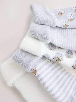 Next Gris - Lot de 5 chaussettes pour bébé (0mois-2ans) Outlet