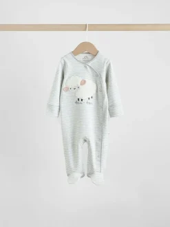 Next Gris - Lot de 3 dors-bien à boutons-pression bébé Outlet