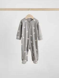 Next Gris - Lot de 3 dors-bien à boutons-pression bébé Outlet